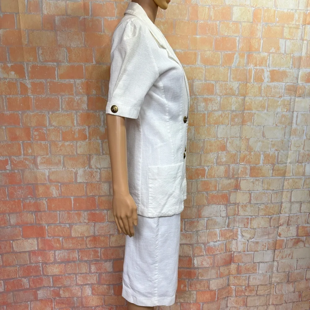 Avon Fashions Vintage 80’s Waffle Textured Blazer‎ Skirt Suit